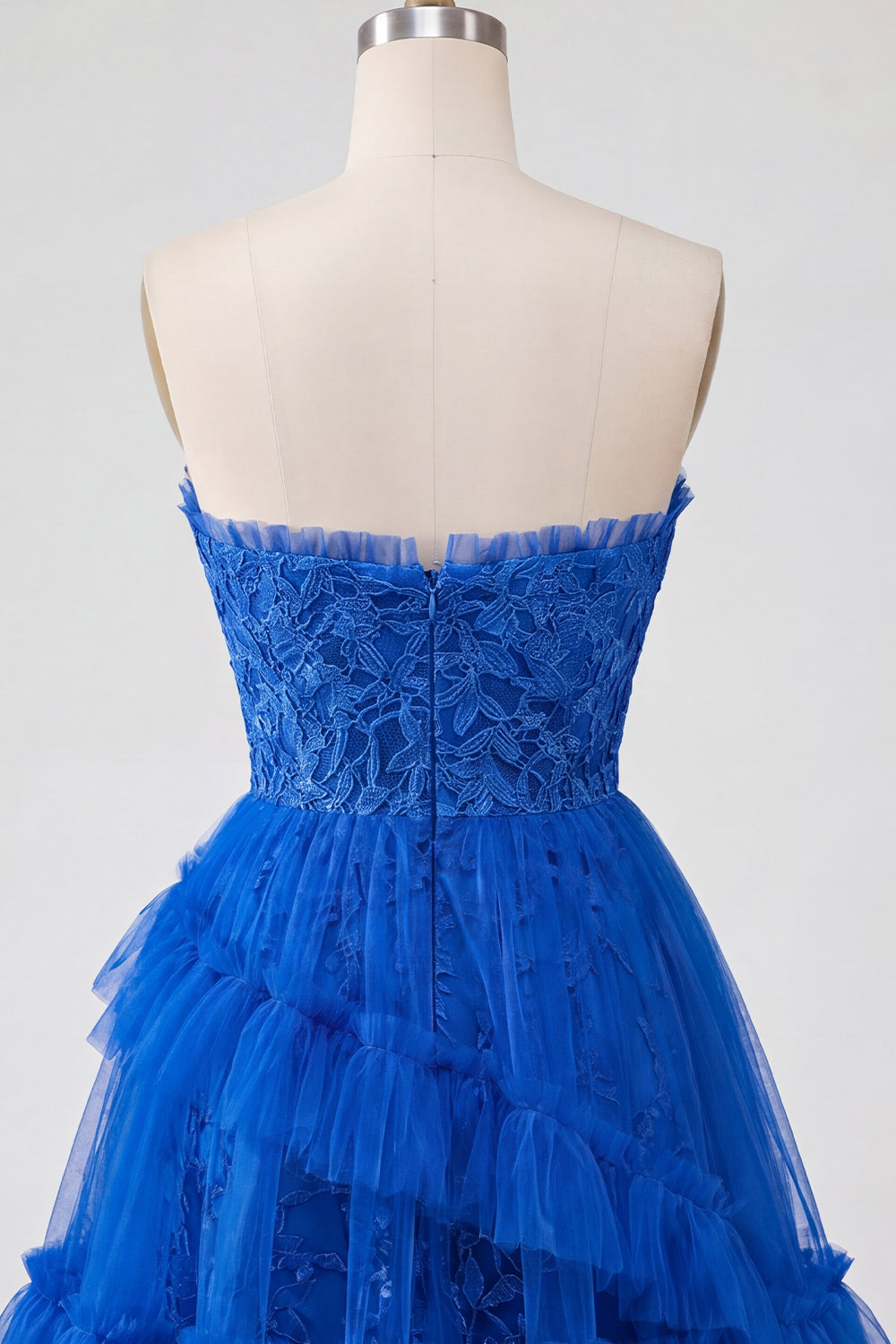 A Line Pink Lace Floral Ruffled Sweetheart Short Homecoming Dress