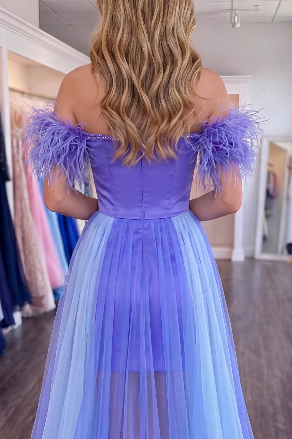 Sparkly Purple Beaded Short Tight Homecoming Dress with Cape