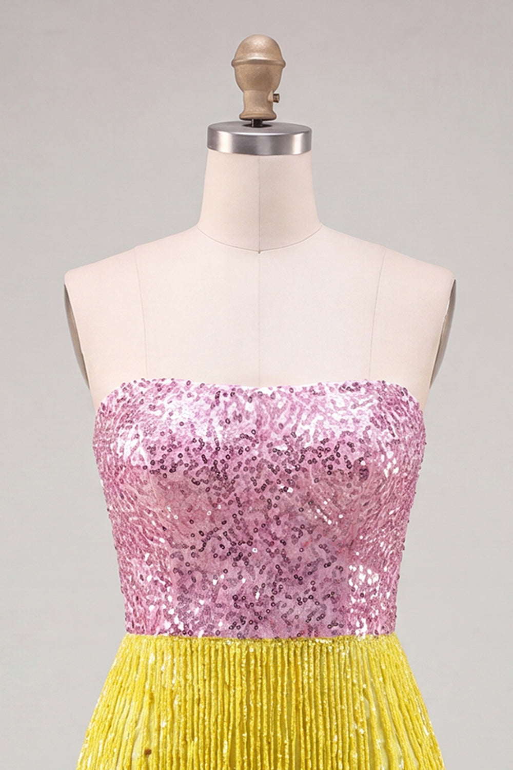Sparkly Fuchsia Tight Sequin Short Homecoming Dress with Fringes