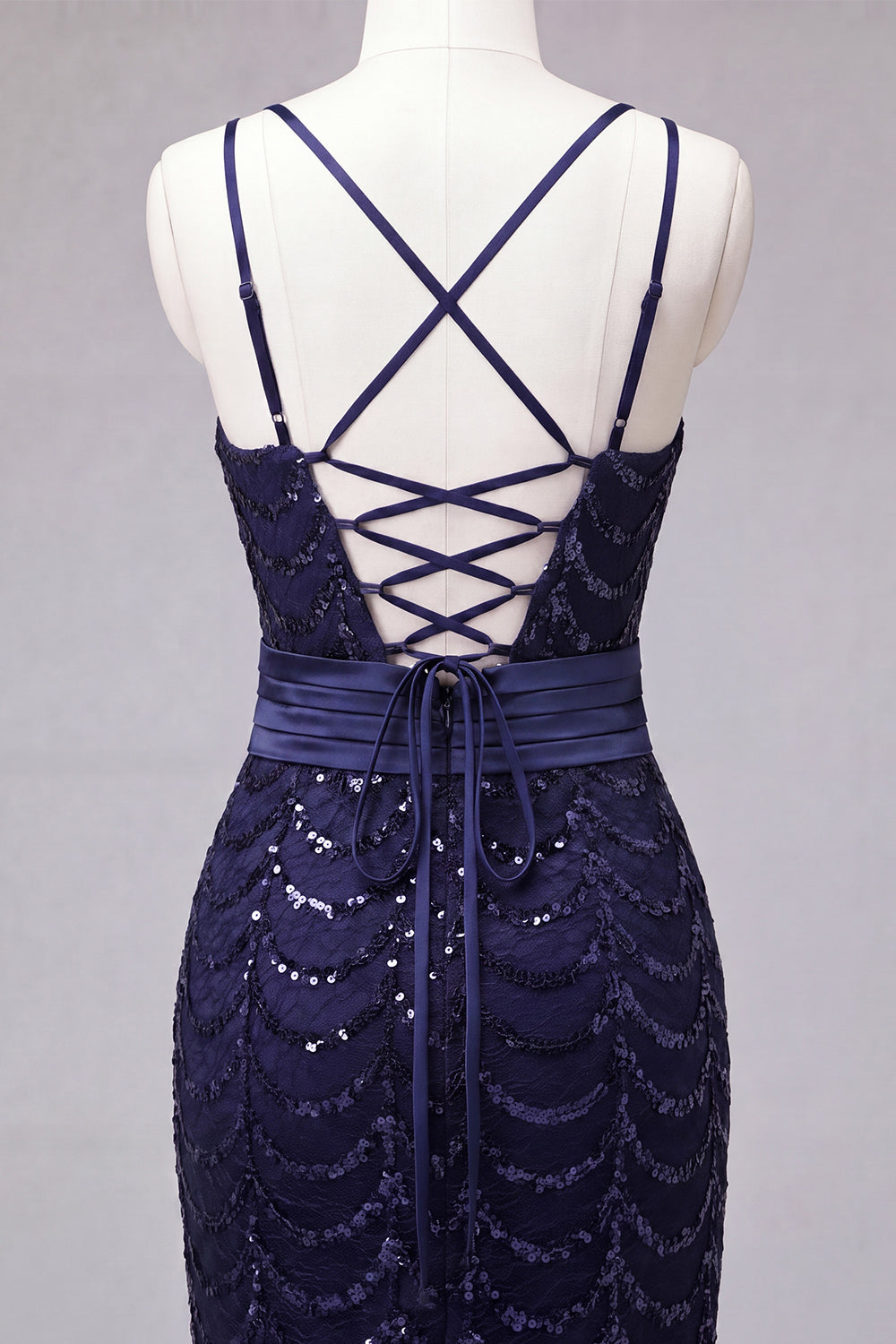 Sparkly Dark Green Spaghetti Straps Tight Short Sequin Homecoming Dress