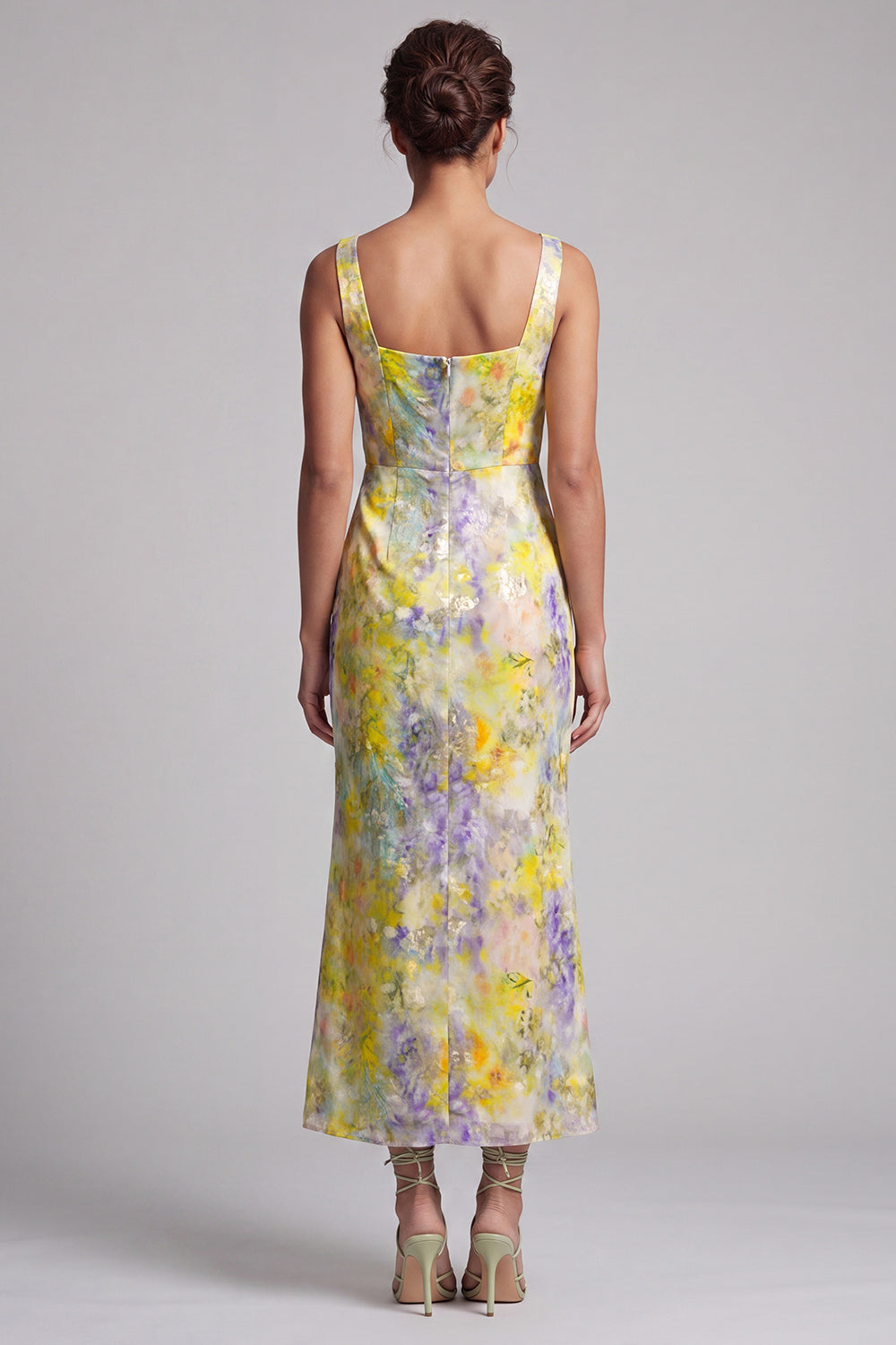 Sequin Floral Long Mermaid Sparkly Green Mother of the Bride Dress