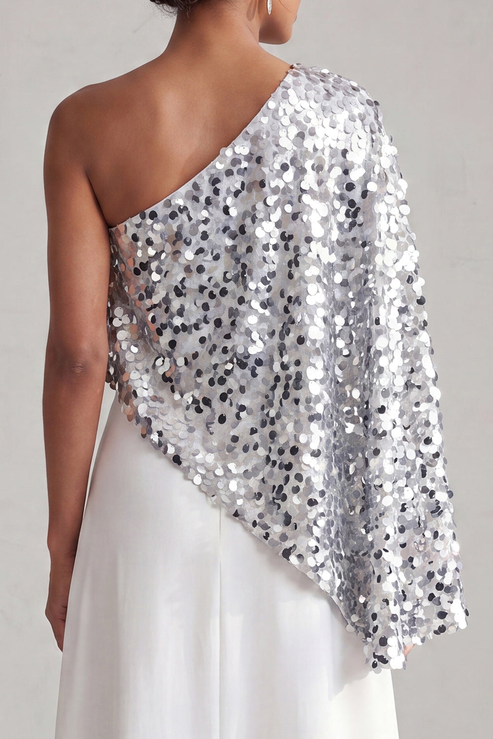 Sparkly Green Sequin A-Line Long Mother of the Bride Dress