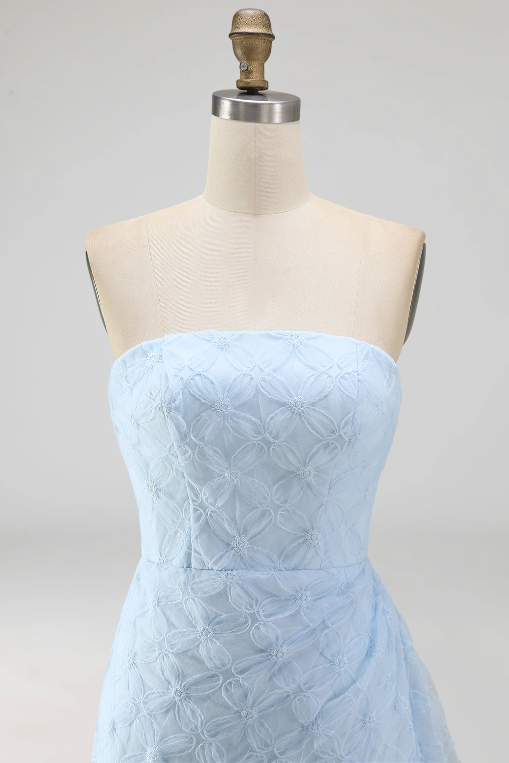 Floral White Ruched Tight Short Graduation Dress with Side Cape