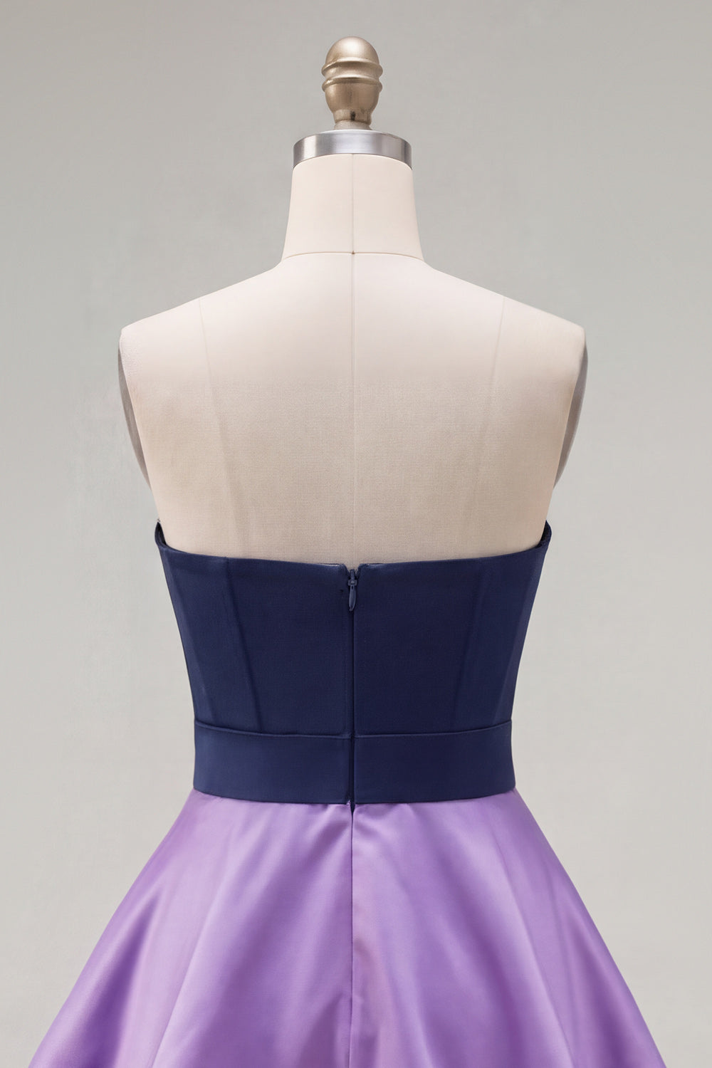 Pink Fuchsia A-Line Color Block Ruffled Short Homecoming Dress with Bow