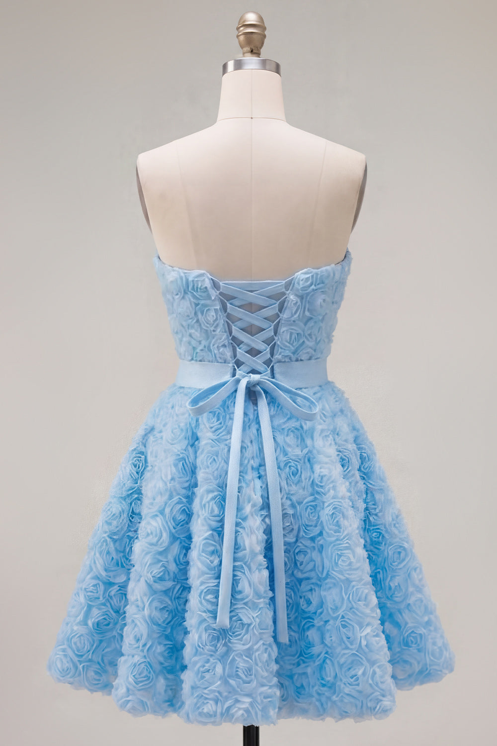 Pink A-Line Sweetheart Short Homecoming Dress with 3D Flowers