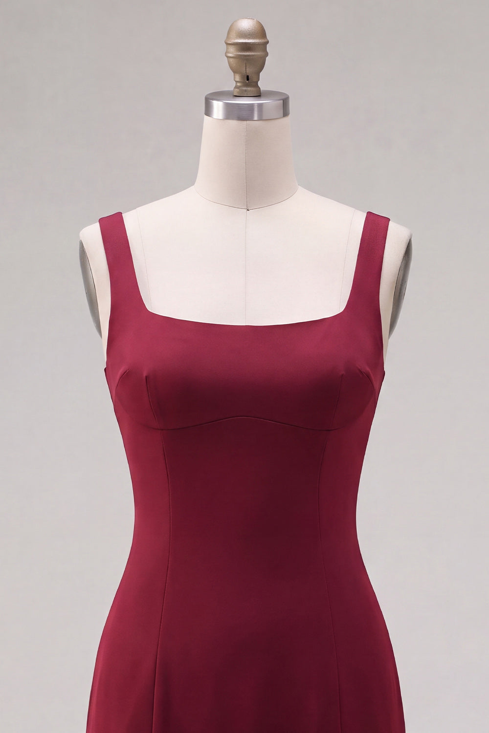 Mint Ruffled Tight Square Neck Short Homecoming Dress