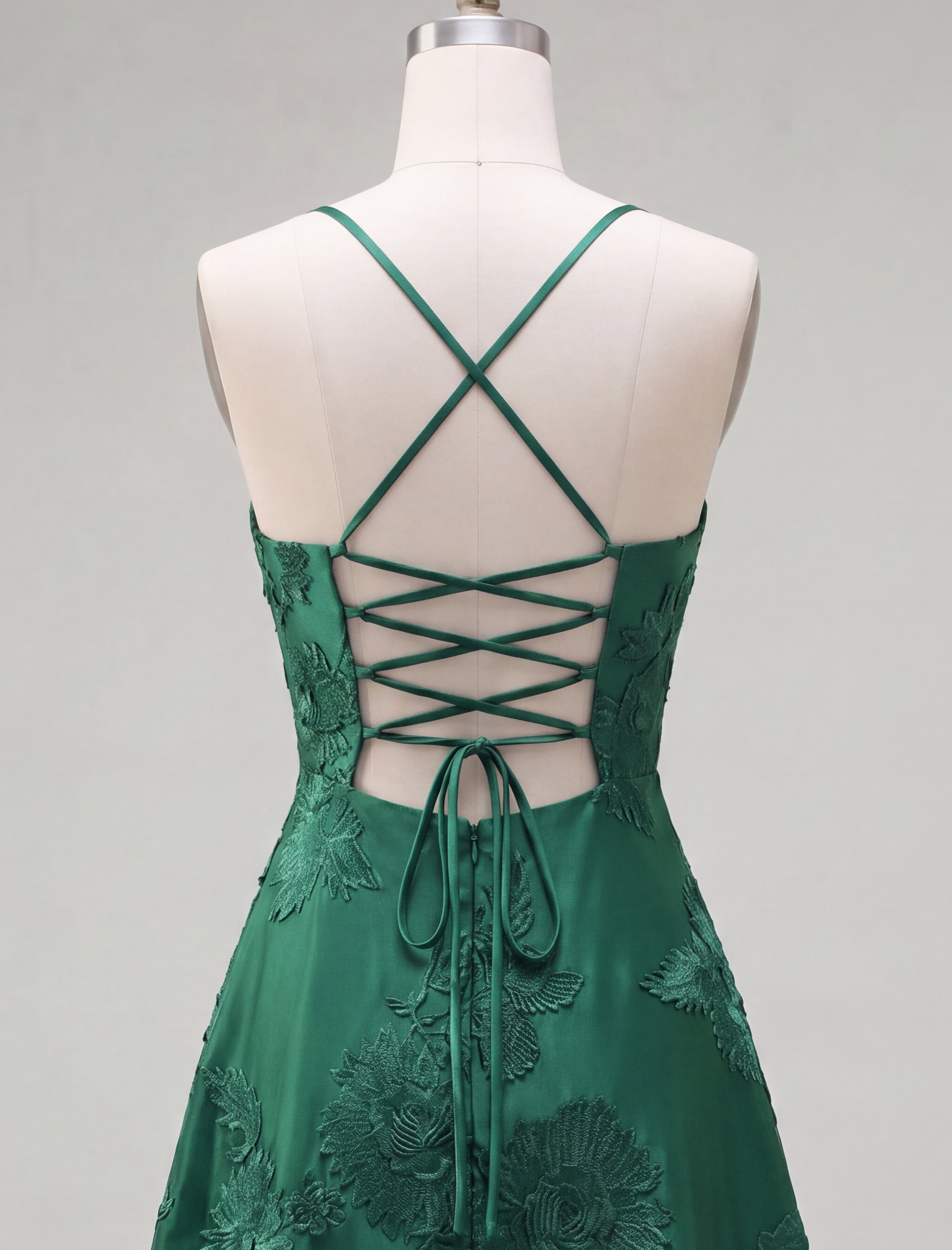 Floral Blue Spaghetti Straps A-Line Short Homecoming Dress