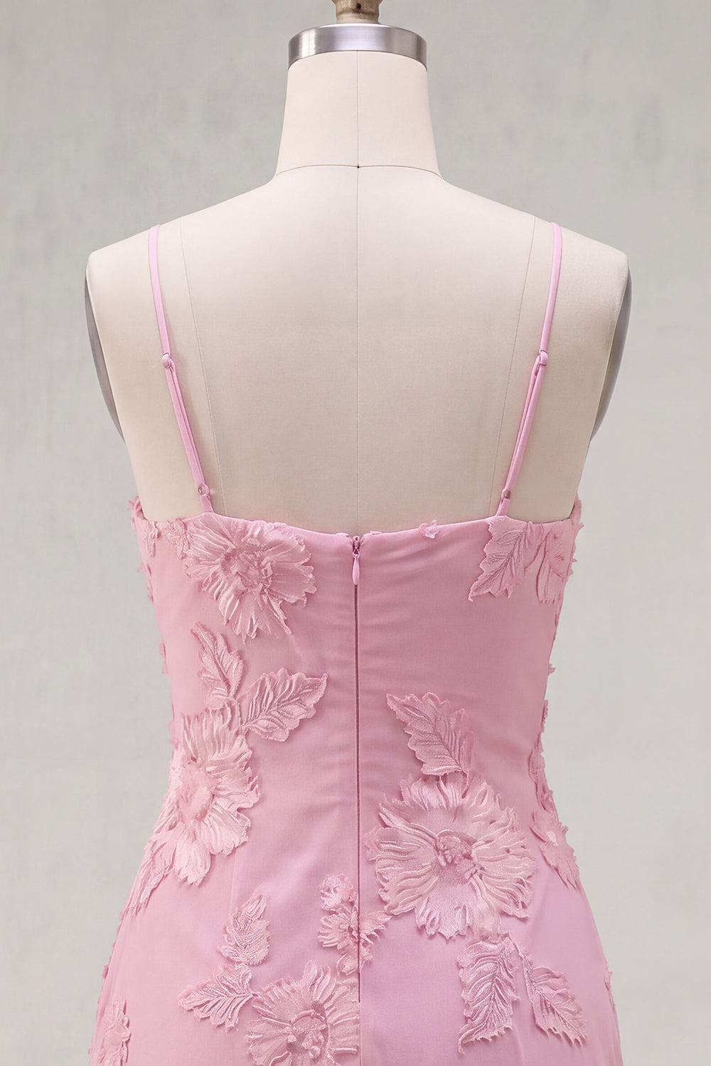 Pink Floral Cowl Neck Tight Short Homecoming Dress