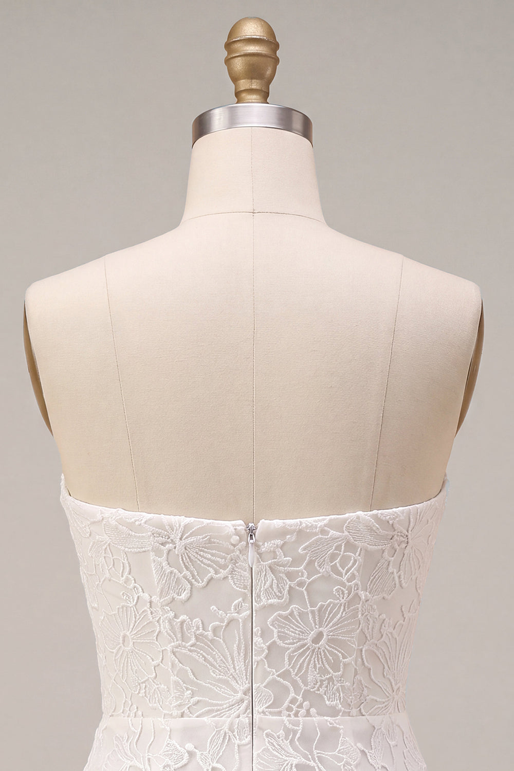 White Corset Lace Floral Sweetheart Tight Short Engagement Dress