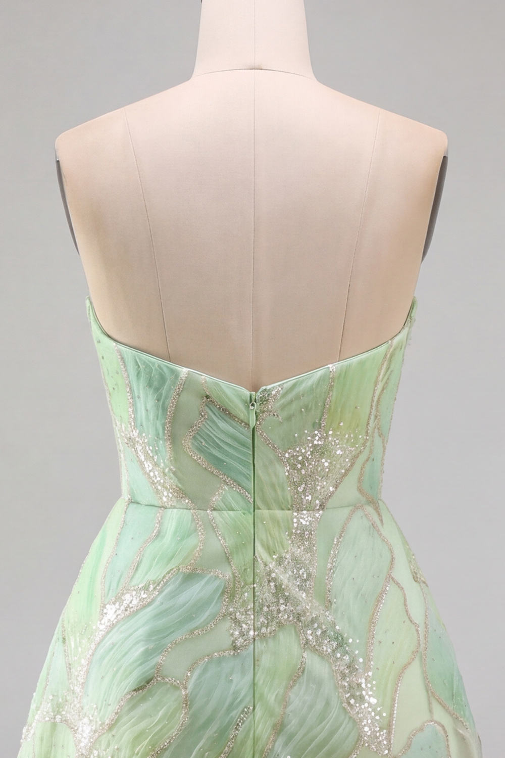 Sparkly Mint Green Sequin A-Line Sweetheart Short Homecoming Dress