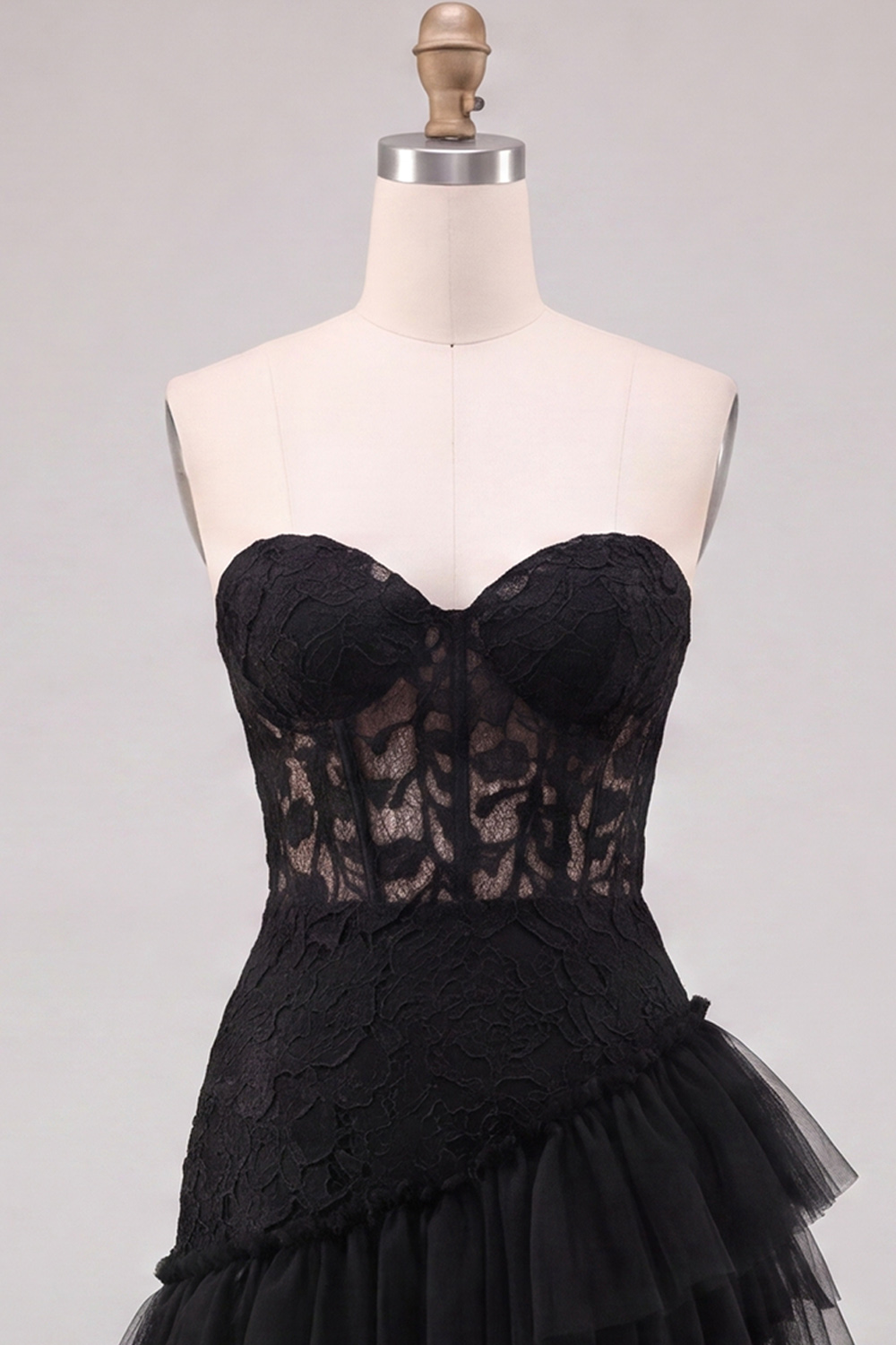 Red Floral Corset Sweetheart Ruffled Short Homecoming Dress with Appliques