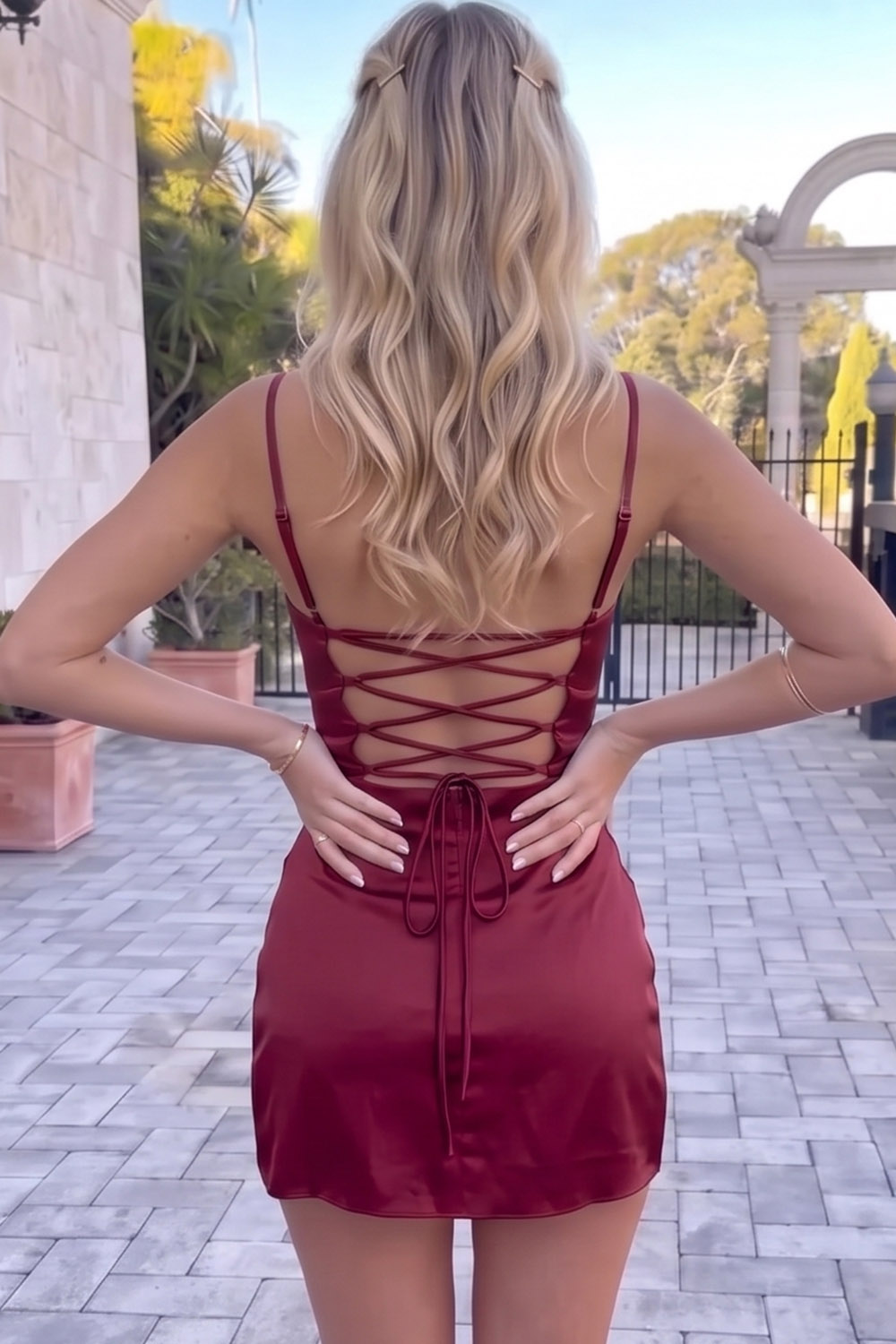 Emerald Bodycon Spaghetti Straps Short Homecoming Dress with Lace