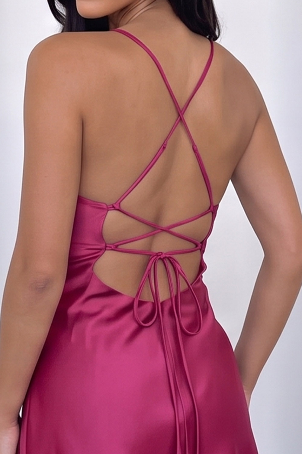 Burgundy Bodycon Spaghetti Straps Short Homecoming Dress