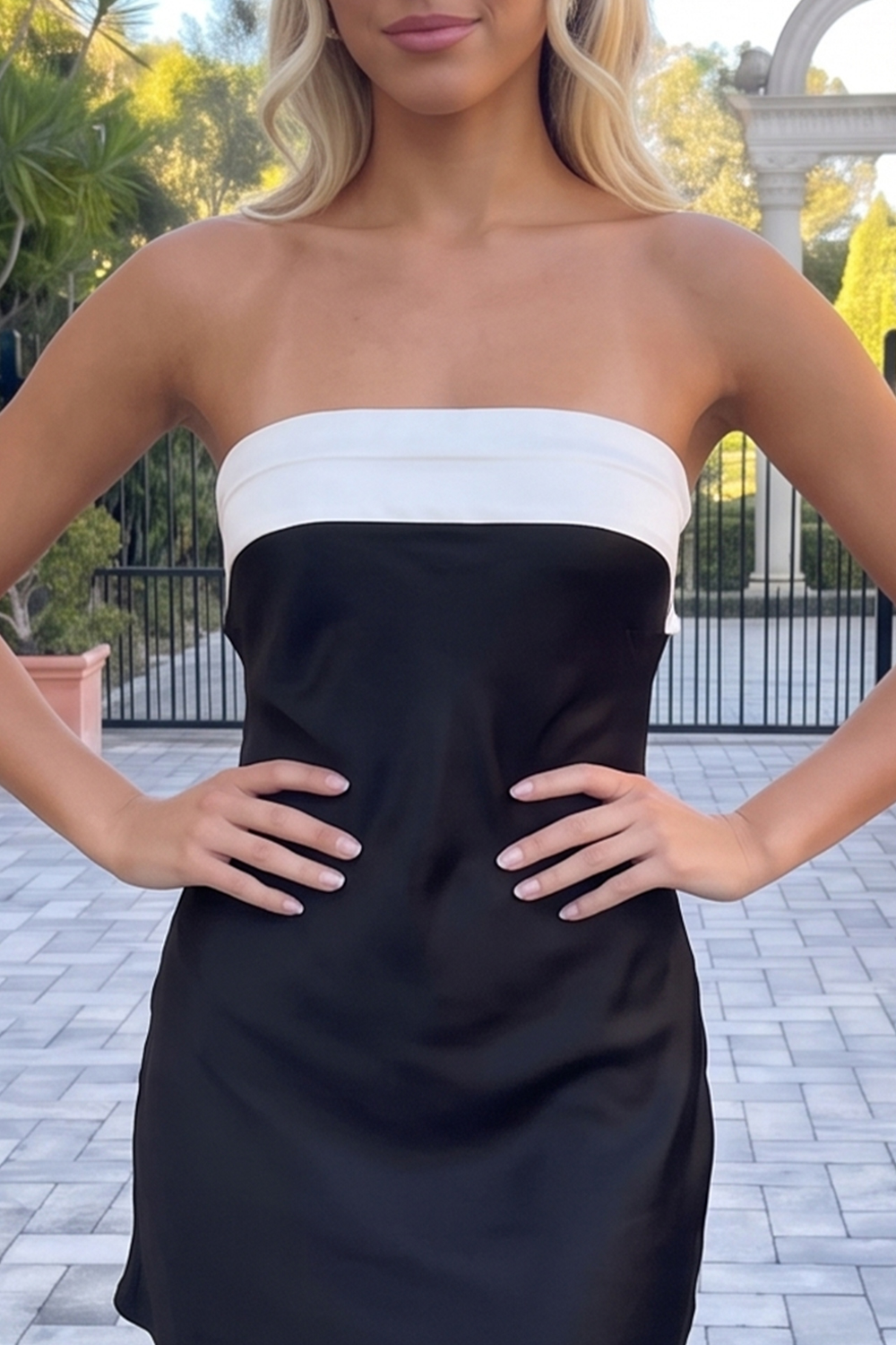 Black Strapless Short Tight Homecoming Dress