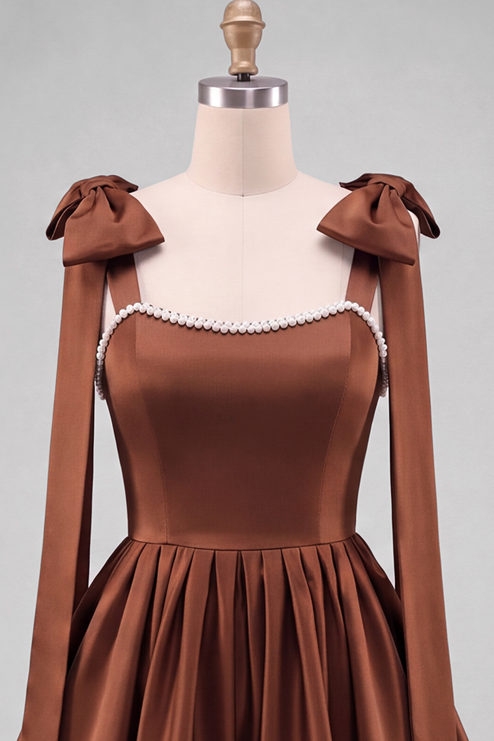 Daffodil A-Line Thick Straps Short Homecoming Dress with Bow
