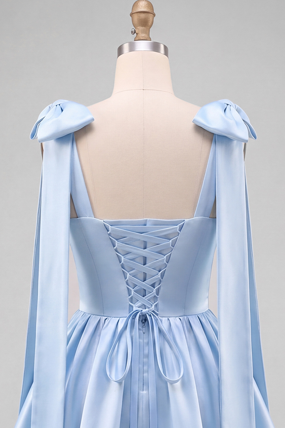 Daffodil A-Line Thick Straps Short Homecoming Dress with Bow