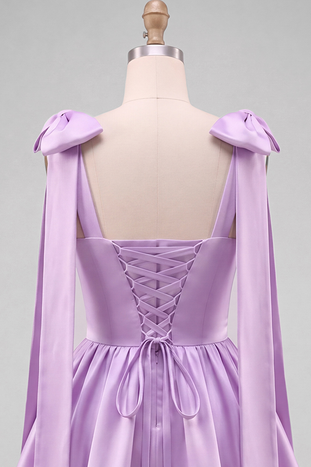 Daffodil A-Line Thick Straps Short Homecoming Dress with Bow
