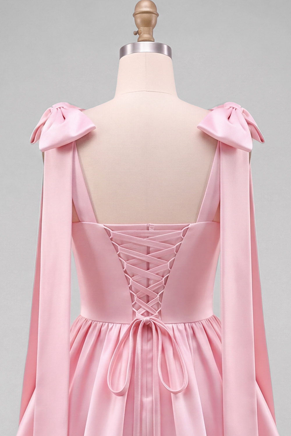 Daffodil A-Line Thick Straps Short Homecoming Dress with Bow