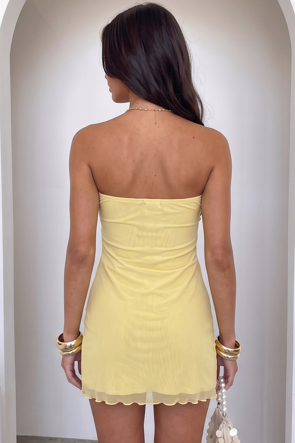 Dark Green Strapless Ruched Bodycon Short Birthday Dress