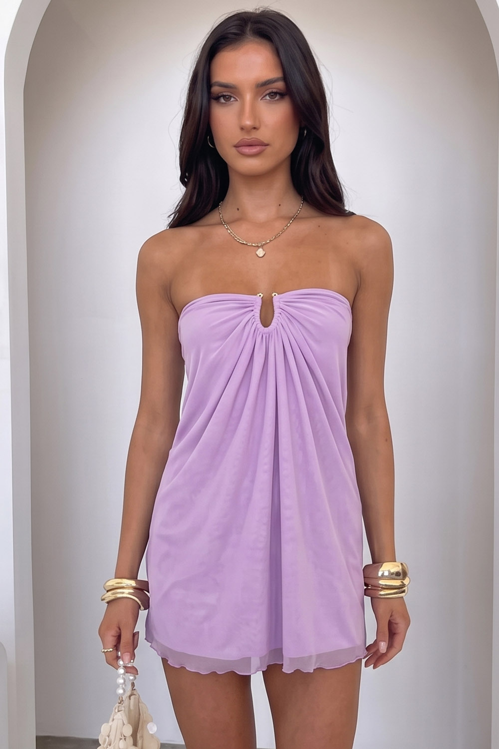 Dark Green Strapless Ruched Bodycon Short Birthday Dress