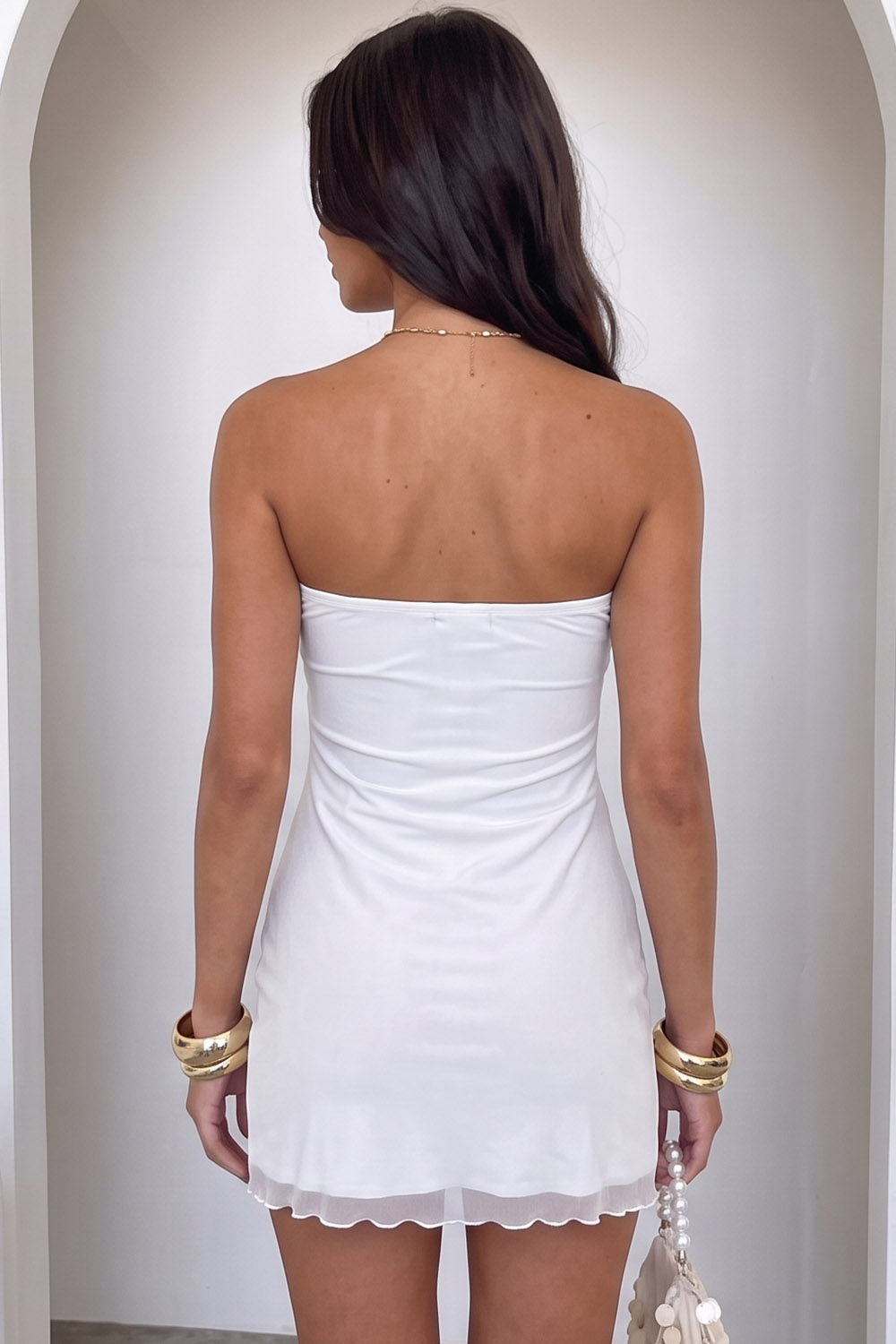 Dark Green Strapless Ruched Bodycon Short Birthday Dress