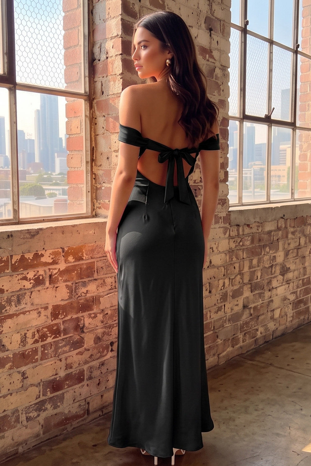 Pink Sheath Off the Shoulder Ruched Long Formal Dress