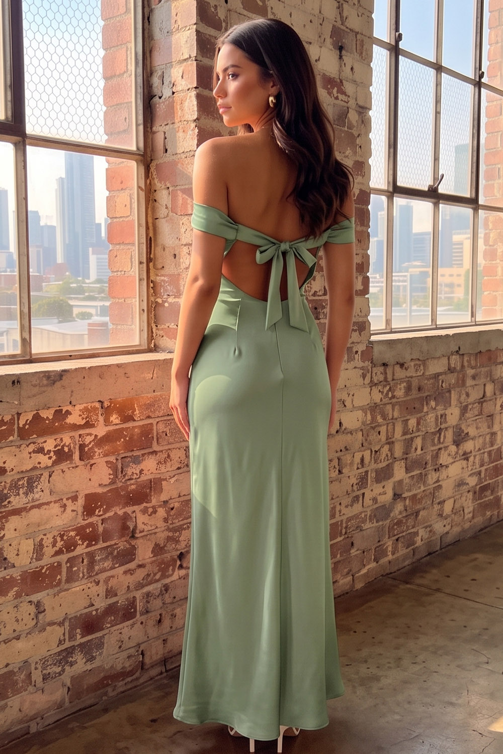 Pink Sheath Off the Shoulder Ruched Long Formal Dress