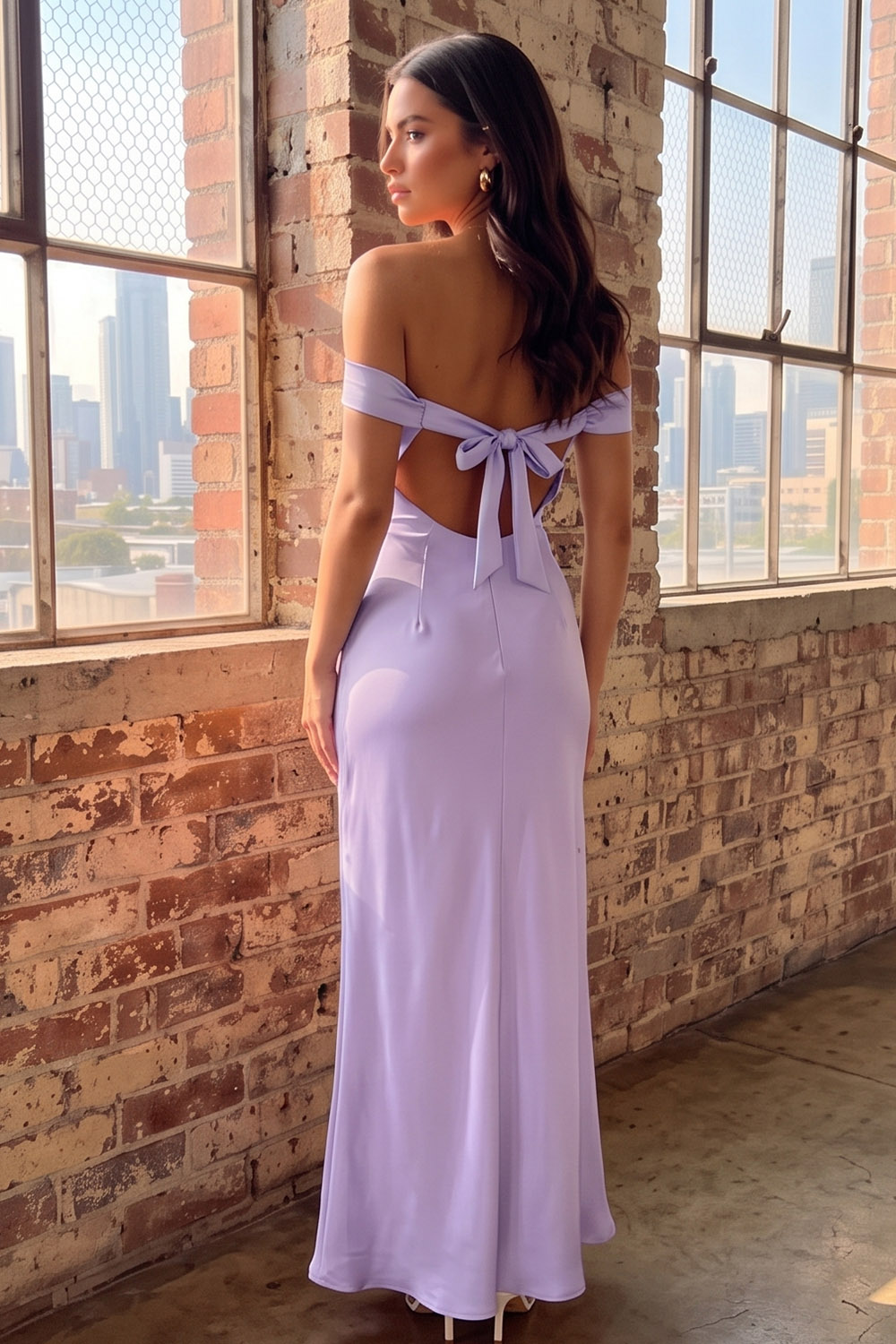 Pink Sheath Off the Shoulder Ruched Long Formal Dress