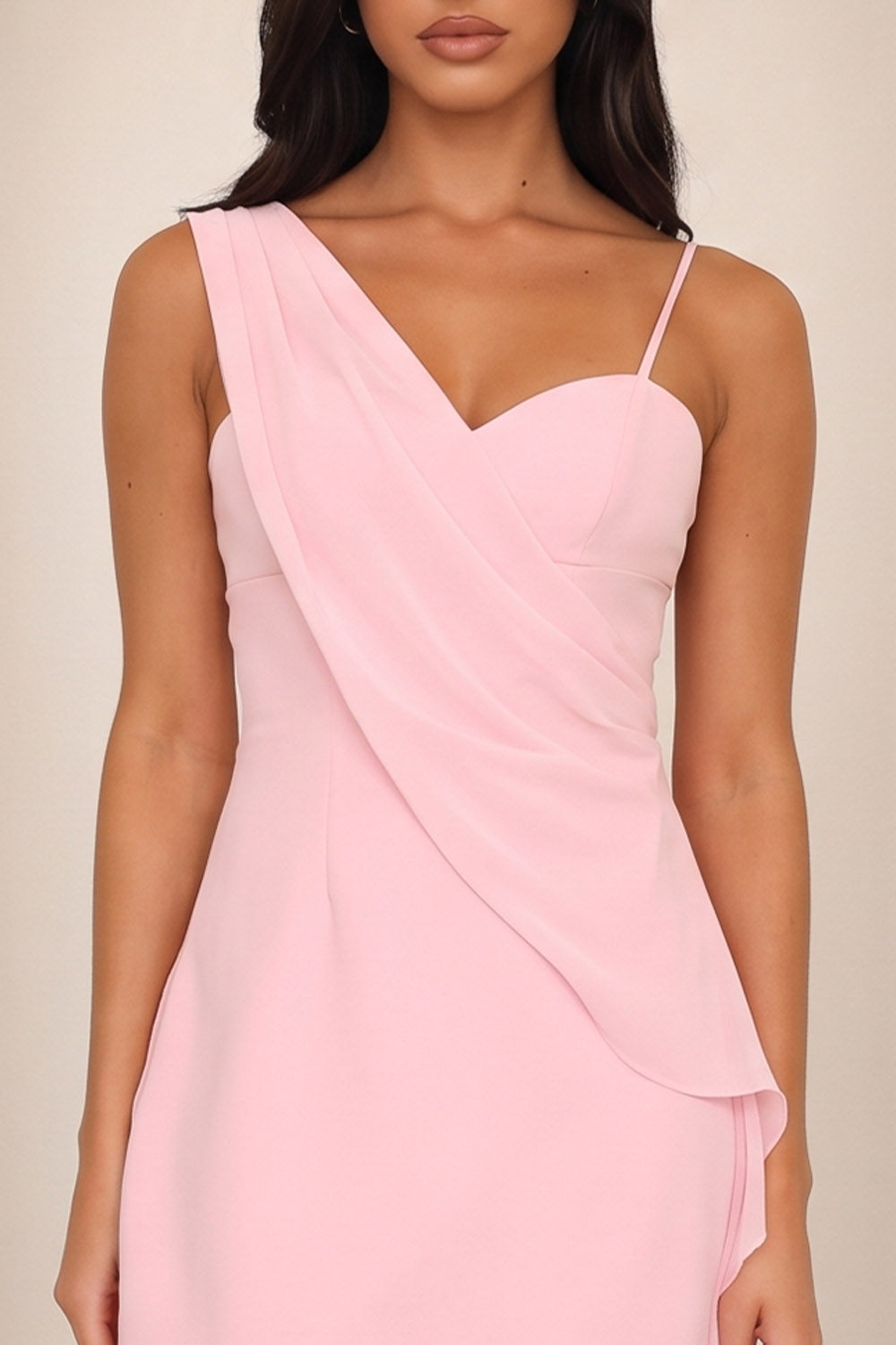 Pink Bodycon Spaghetti Straps Short Birthday Dress