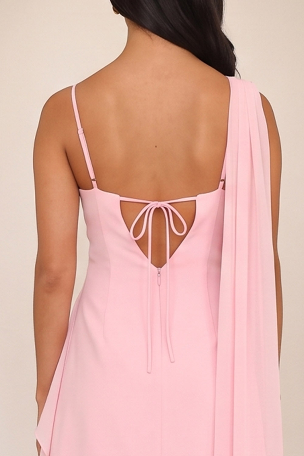 Pink Bodycon Spaghetti Straps Short Birthday Dress