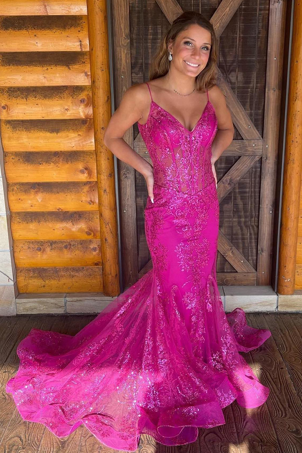 Sparkly Dark Green Mermaid Sequin Long Prom Dress