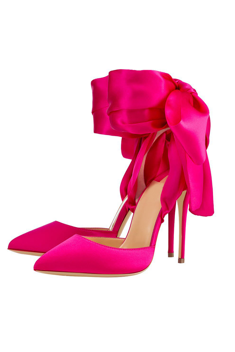 Elegant Pointed High Heels Party Shoes with Bows