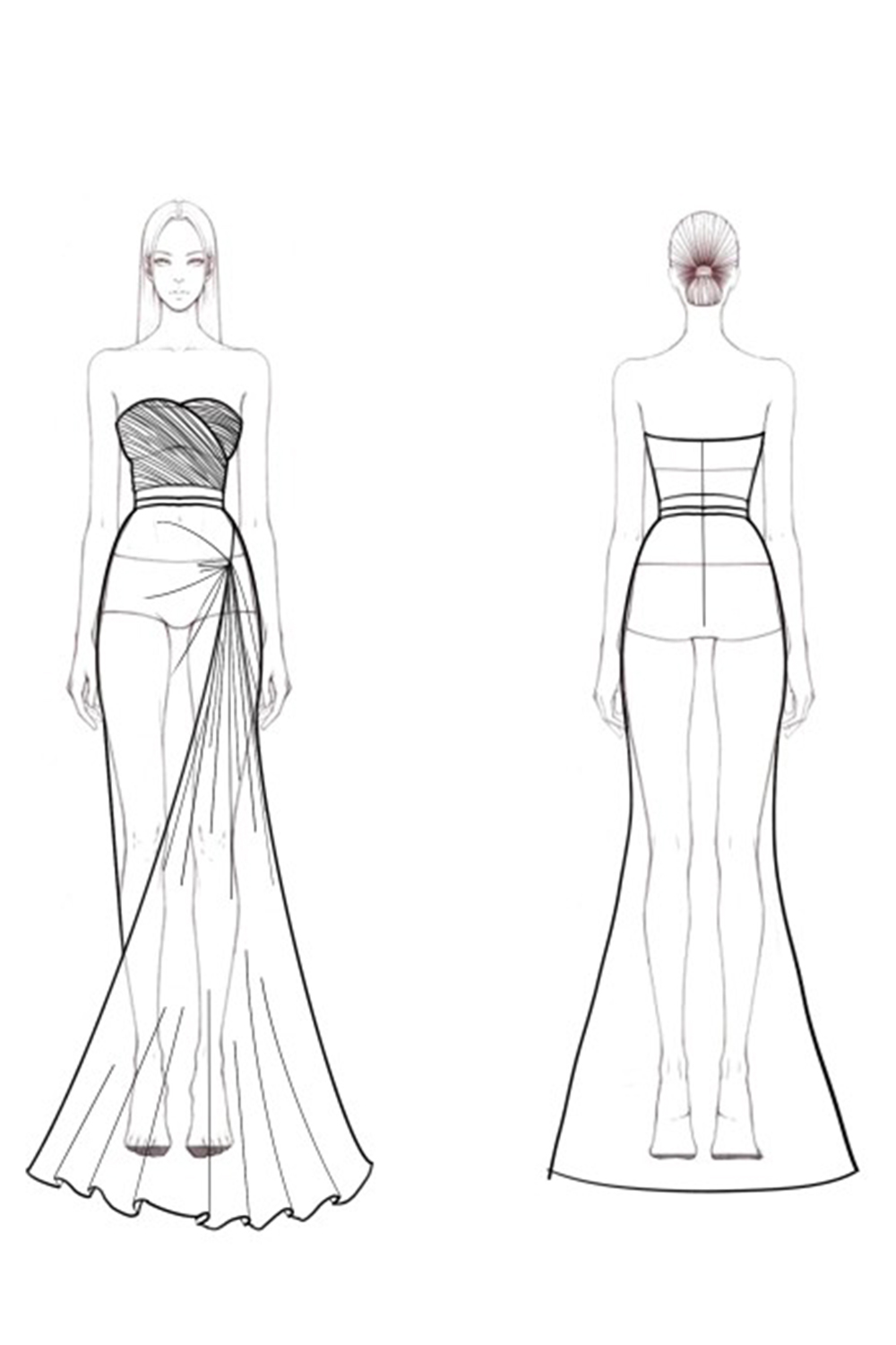 Yellow Satin  Mermaid Sweetheart Long Formal Dress with Ruffles