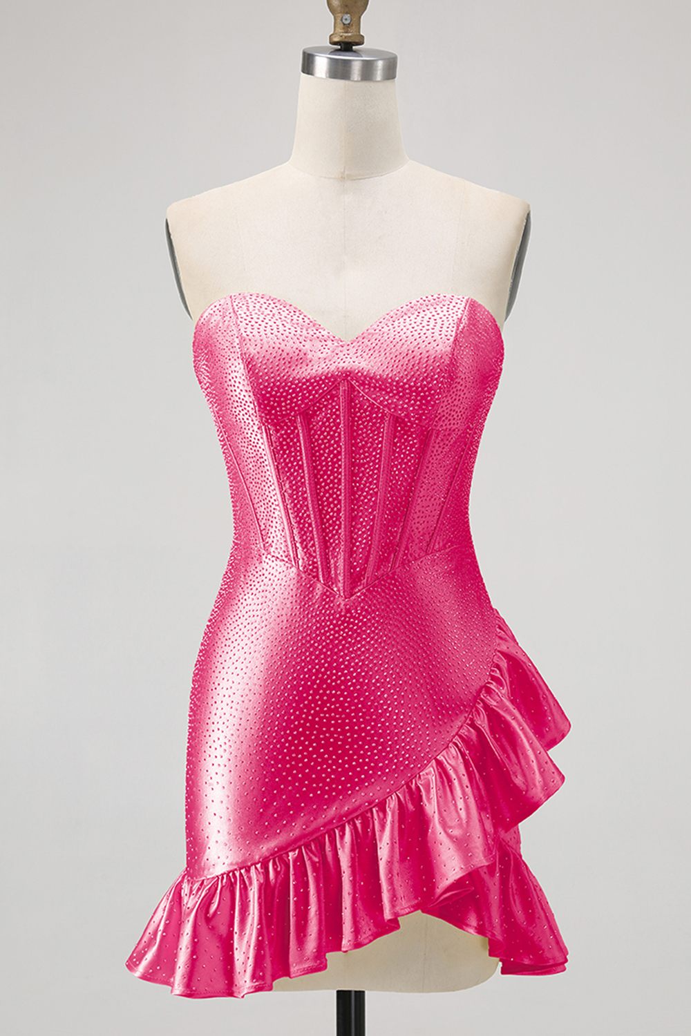 Sparkly Yellow Corset Sweetheart Short Bodycon Homecoming Dress with Beading