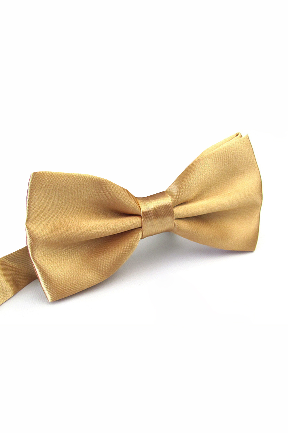 Light Pink Adjustable Satin Prom Bow Tie