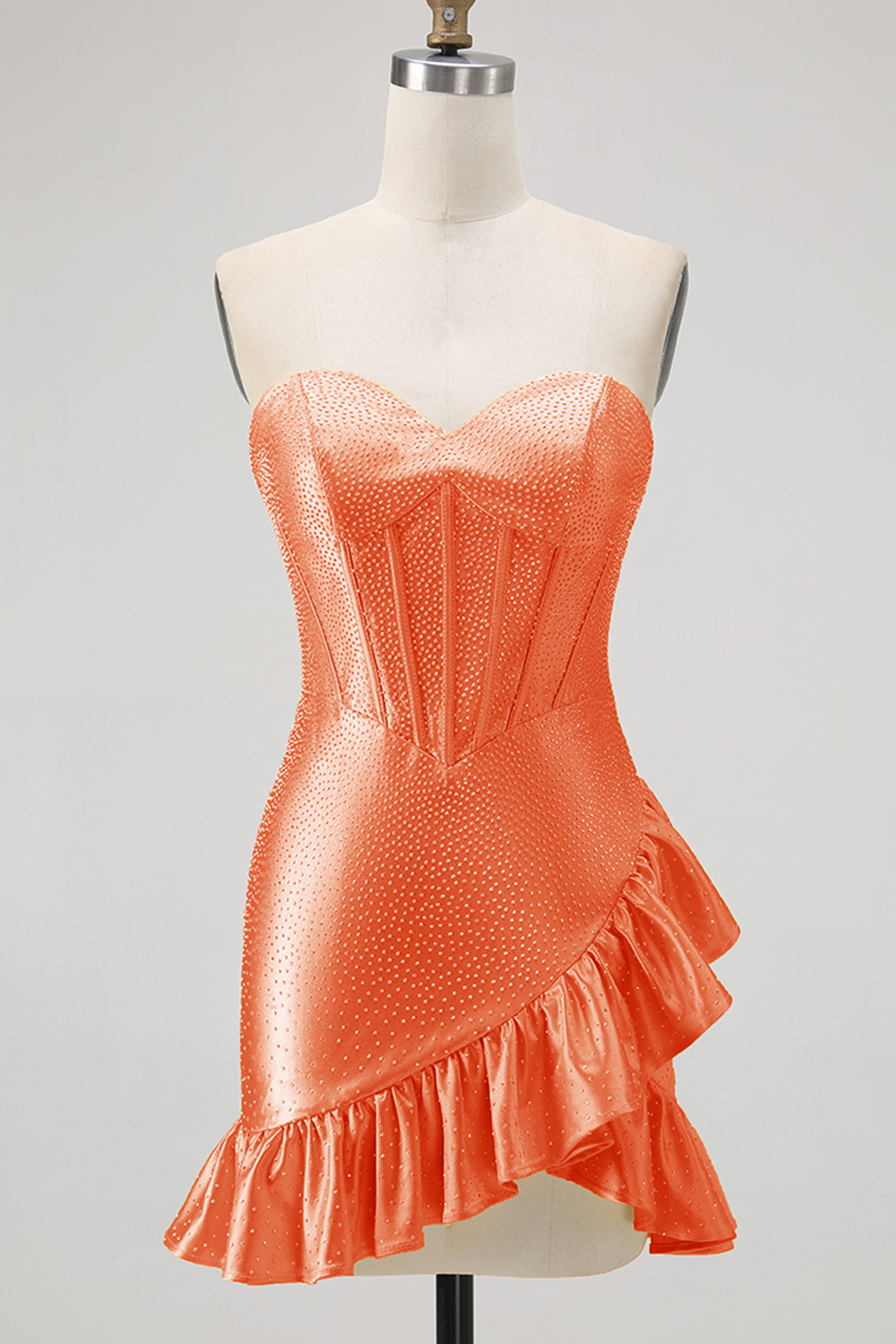 Sparkly Yellow Corset Sweetheart Short Bodycon Homecoming Dress with Beading