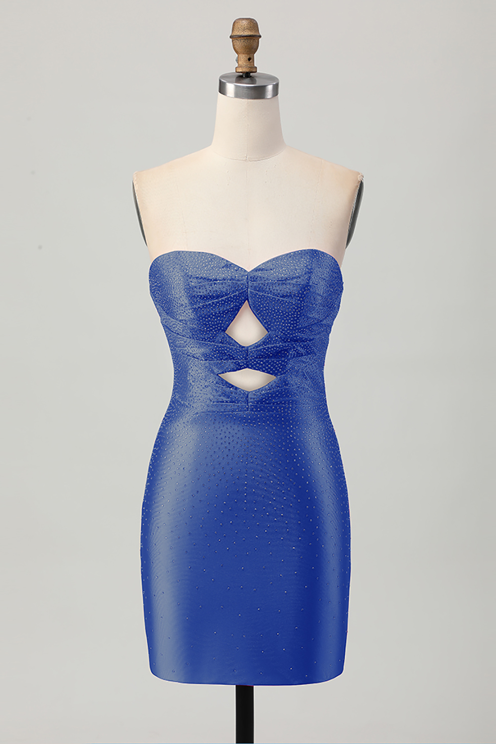 Sparkly Fuchsia Beaded Sweetheart Short Tight Homecoming Dress