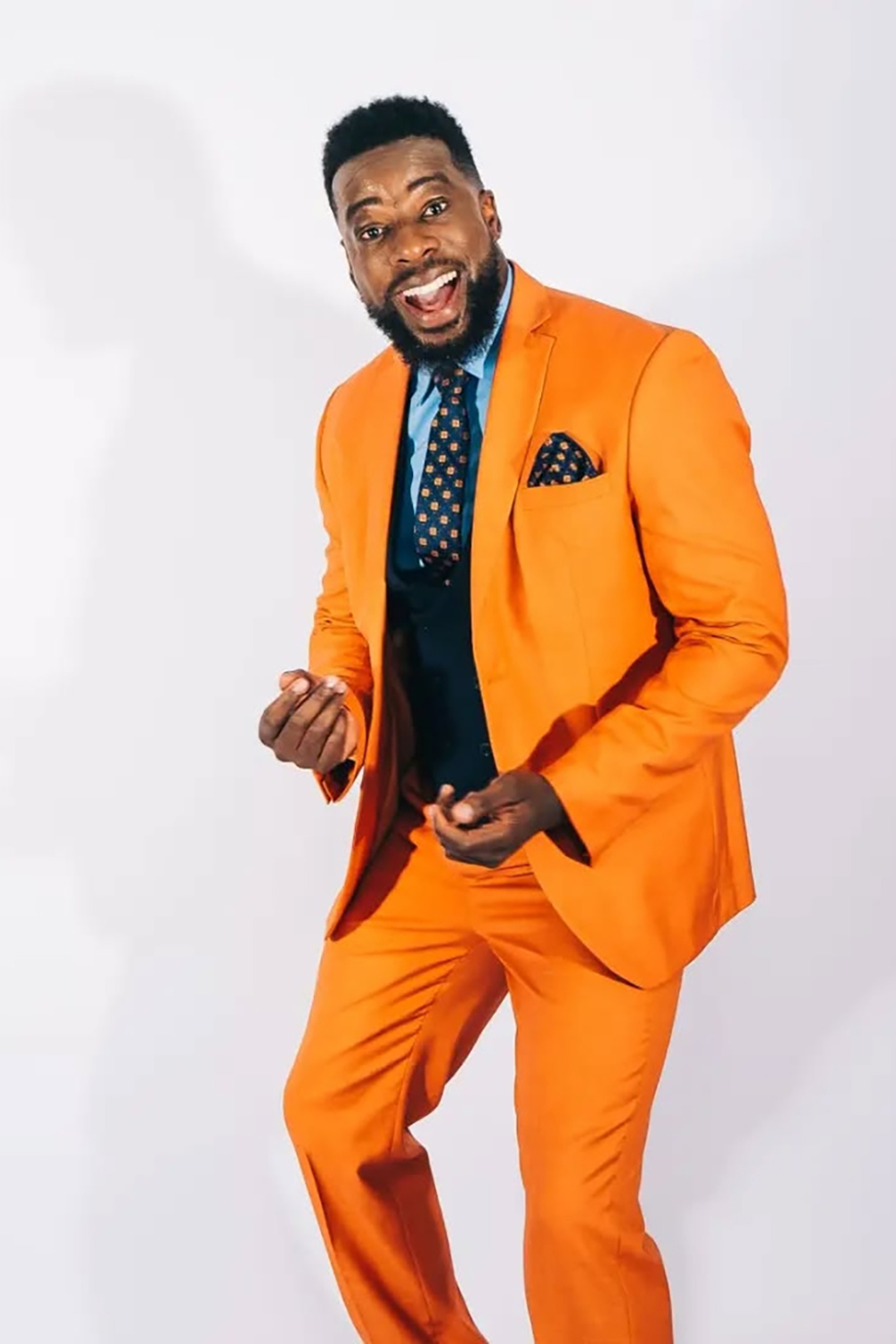 Orange 3 Piece Shawl Lapel Prom Homecoming Men's Suits