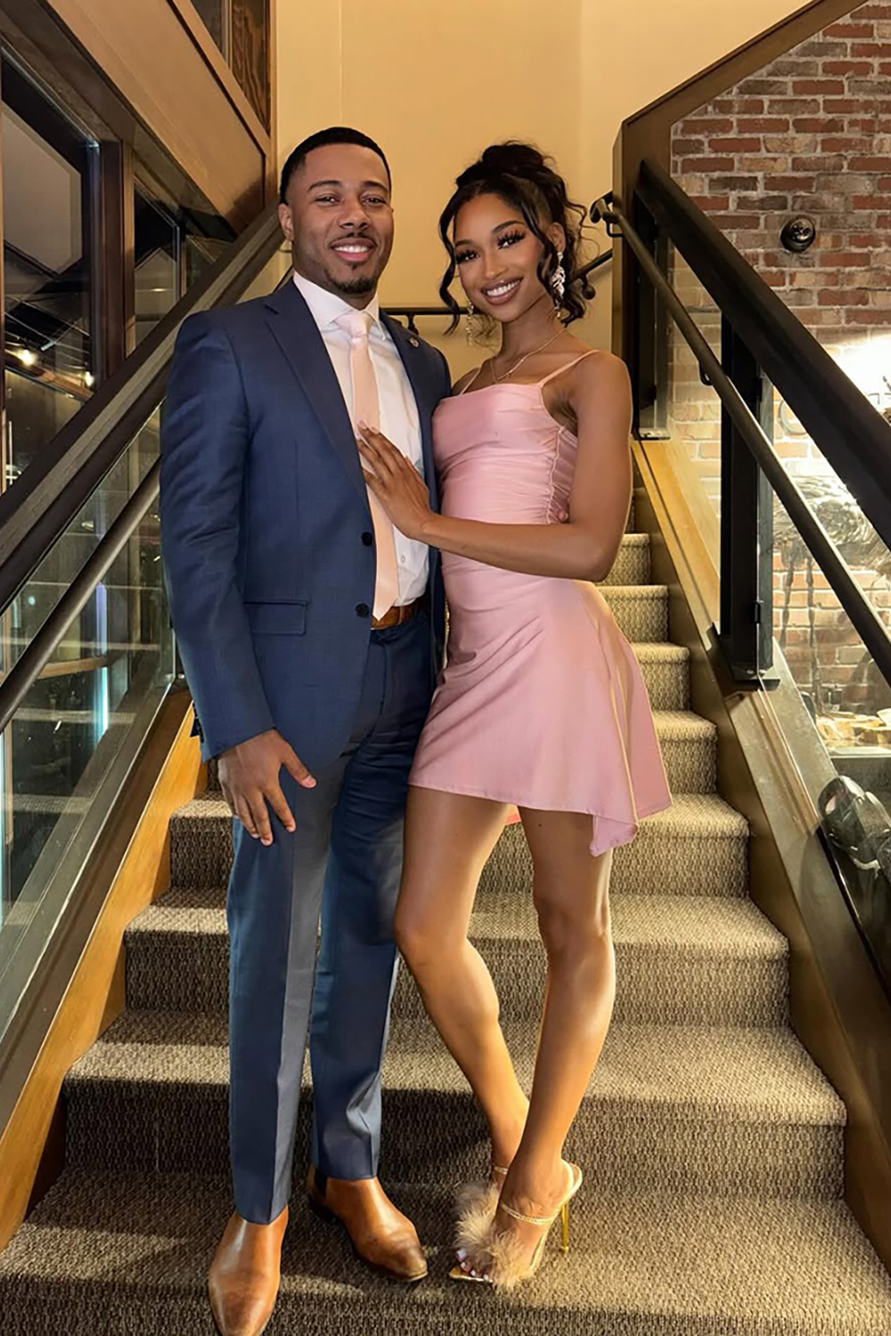 Dark Blue 2 Piece Single Breasted Prom Homecoming Men's Suits