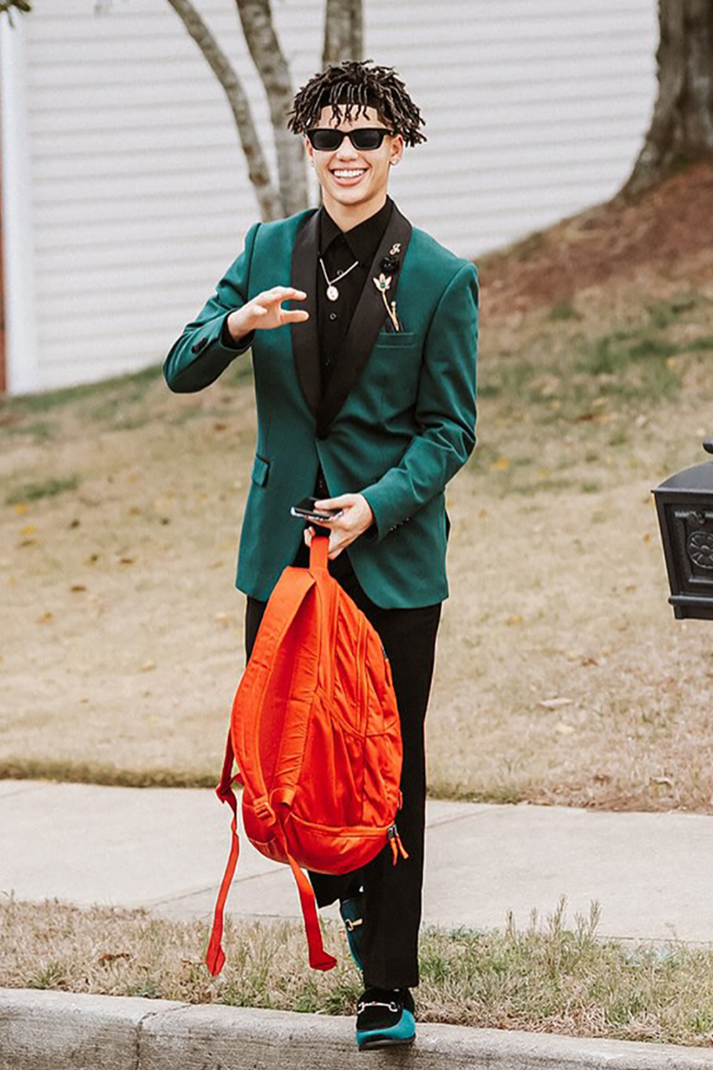 Dark Green Slim Fit Shawl Lapel 2 Piece Men's Prom Homecoming Suits