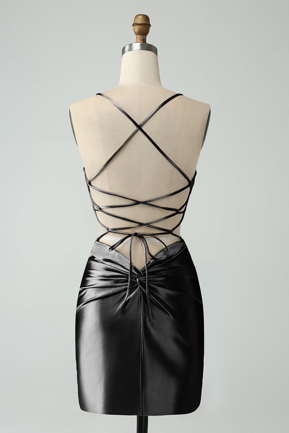 [Copy]Fuchsia Strapless A-Line Satin Corset Short Homecoming Dress with Beading