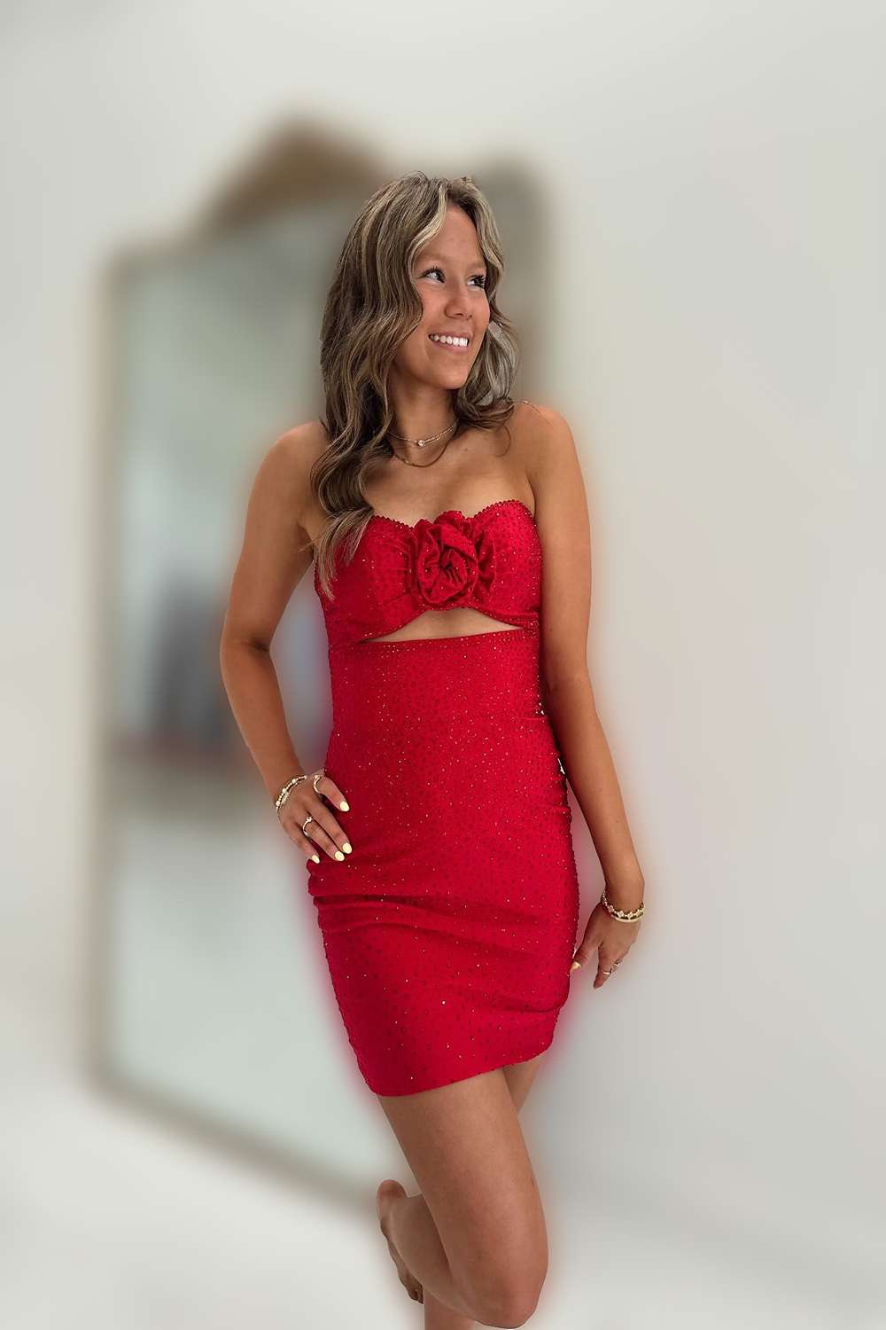 Sparkly Black Floral Tight Strapless Short Homecoming Dress with Beading