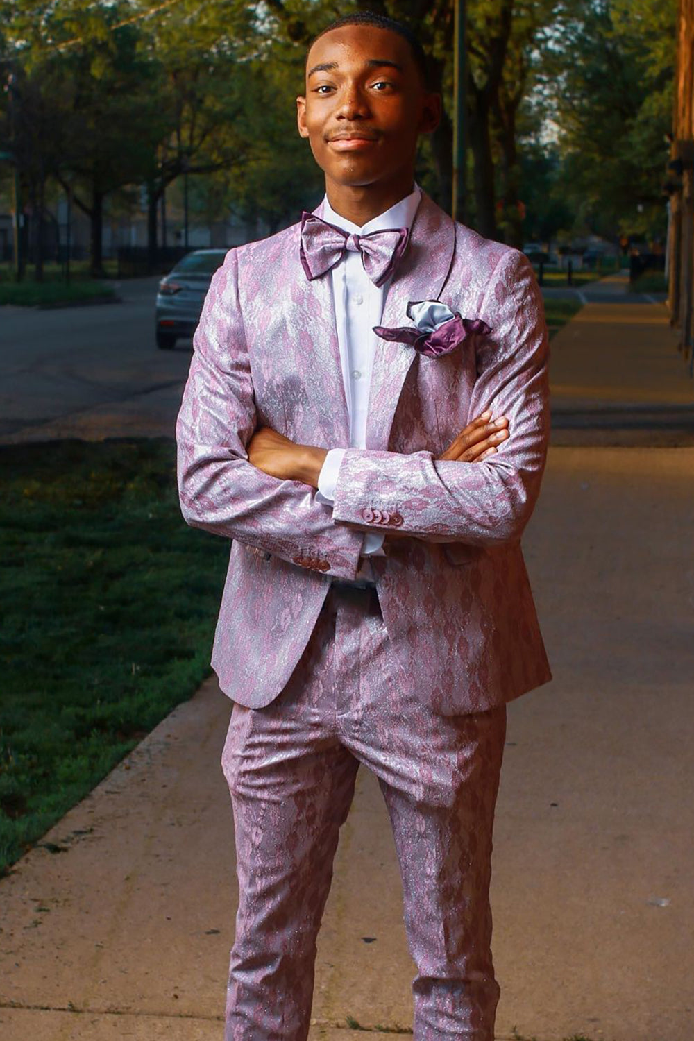Amazing Dark Gray New Arrival Two-Pieces Prom Suits for Men