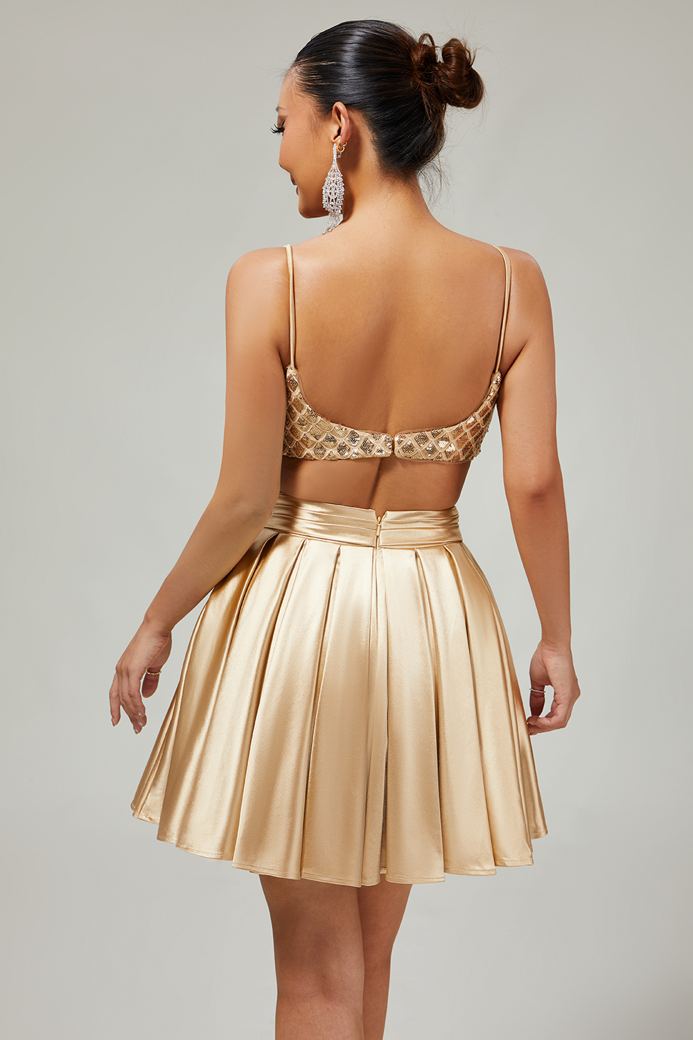 Sparkly A Line Royal Blue Short Homecoming Dress with Sequins