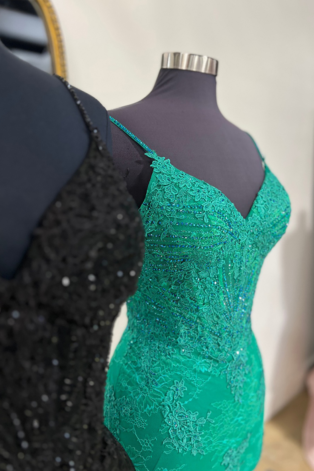 Sparkly Green Corset Tight Lace Short Homecoming Dress
