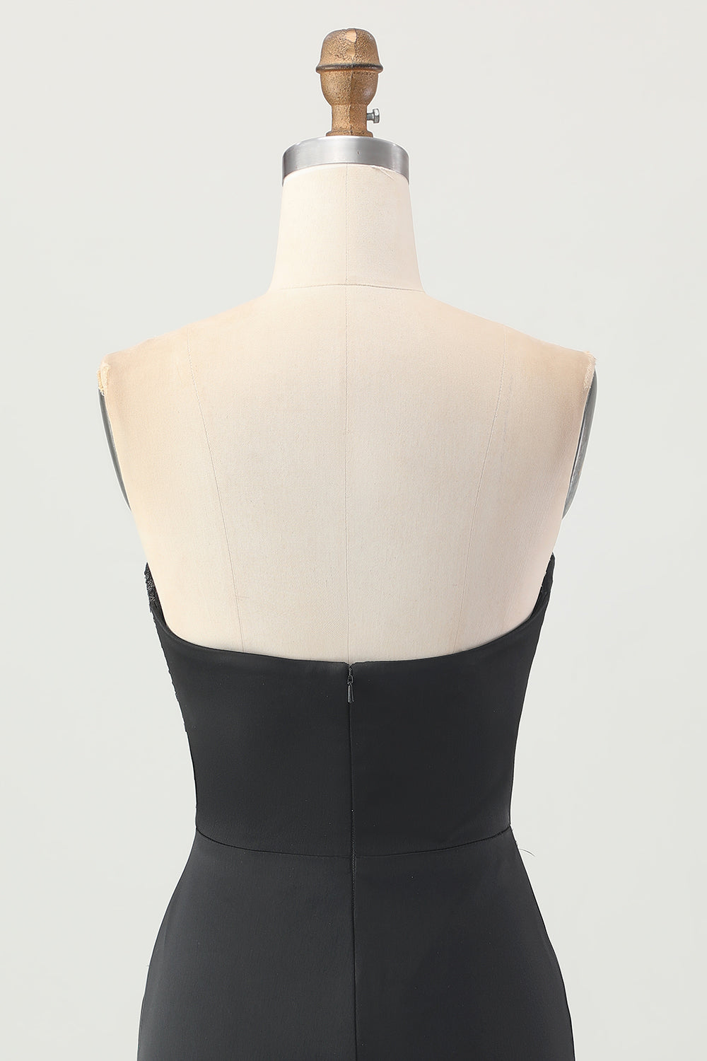 Sparkly Corset Black Strapless Tight Short Homecoming Dress with Sequins