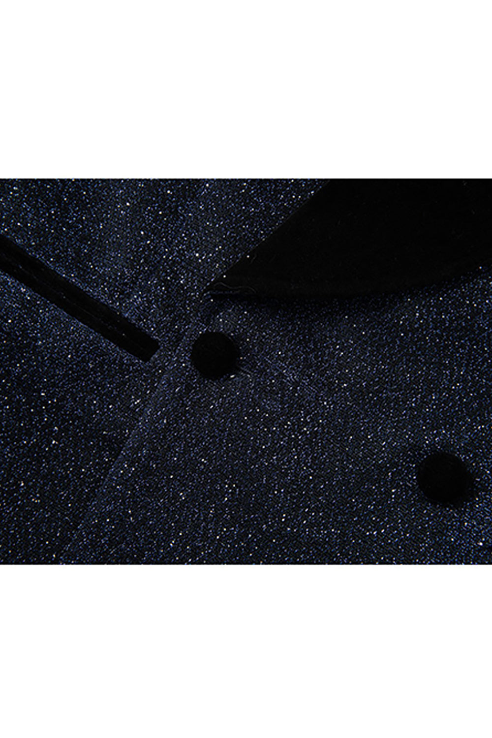 Sparkly Navy Shawl Lapel 2 Piece Prom Homecoming Men's Suits