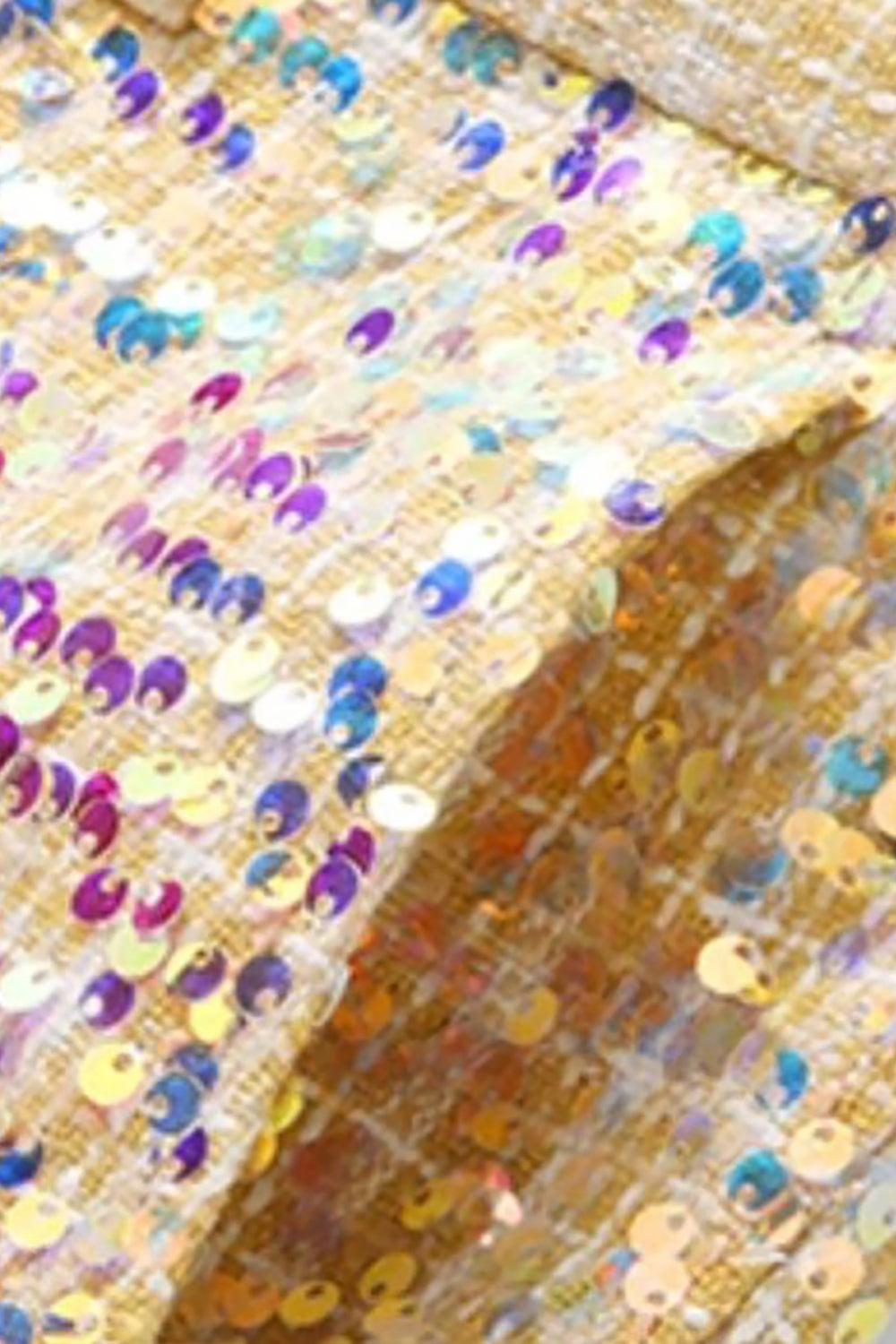 Sparkly Golden Notched Lapel 2 Piece Prom Homecoming Men's Suits