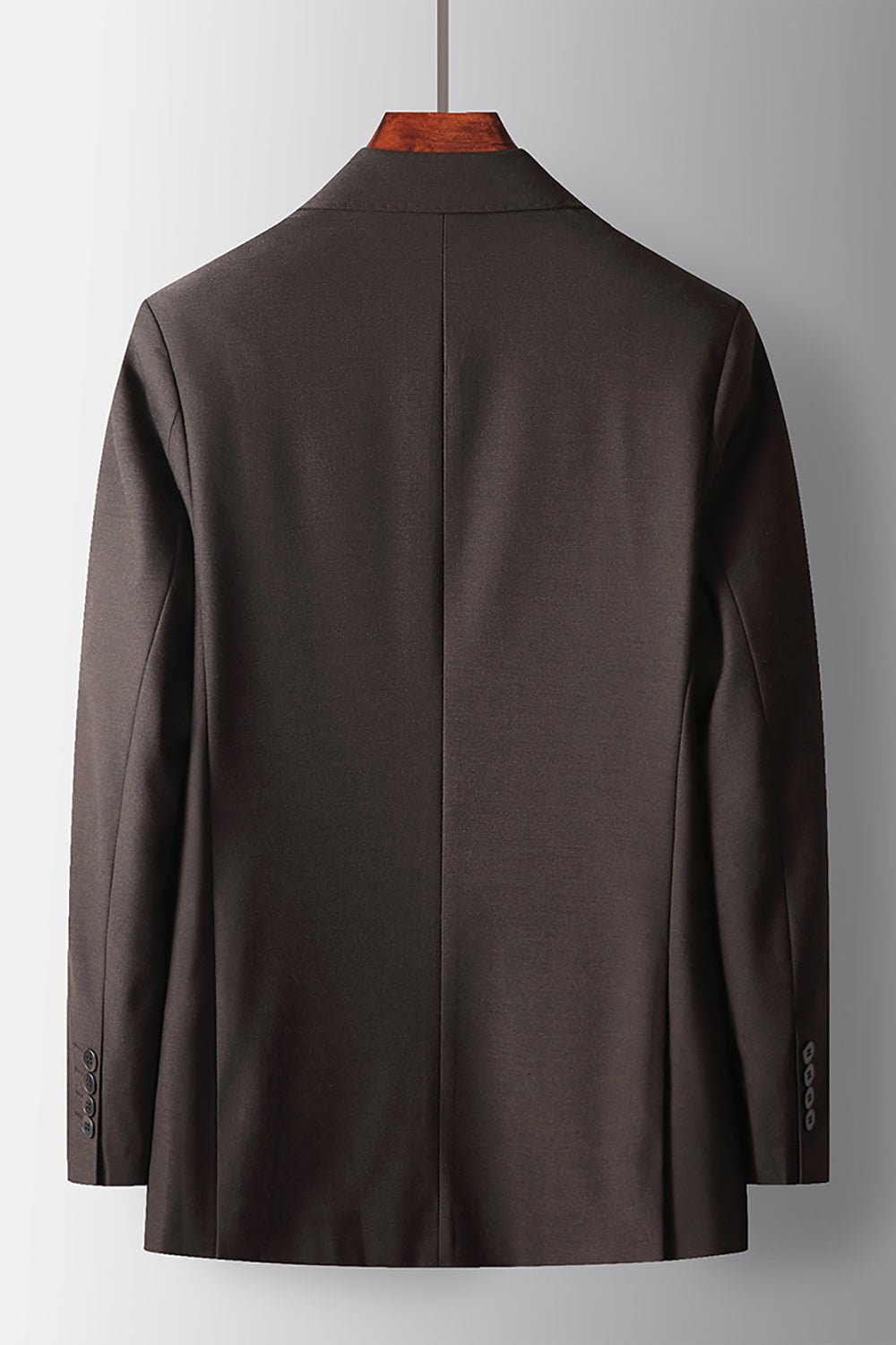 Peak Lapel Coffee 2 Piece Prom Homecoming Men's Suits with Pockets