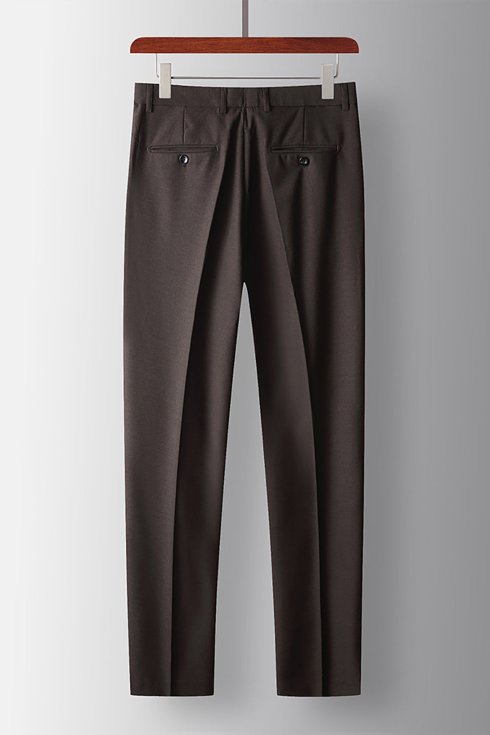 Peak Lapel Coffee 2 Piece Prom Homecoming Men's Suits with Pockets